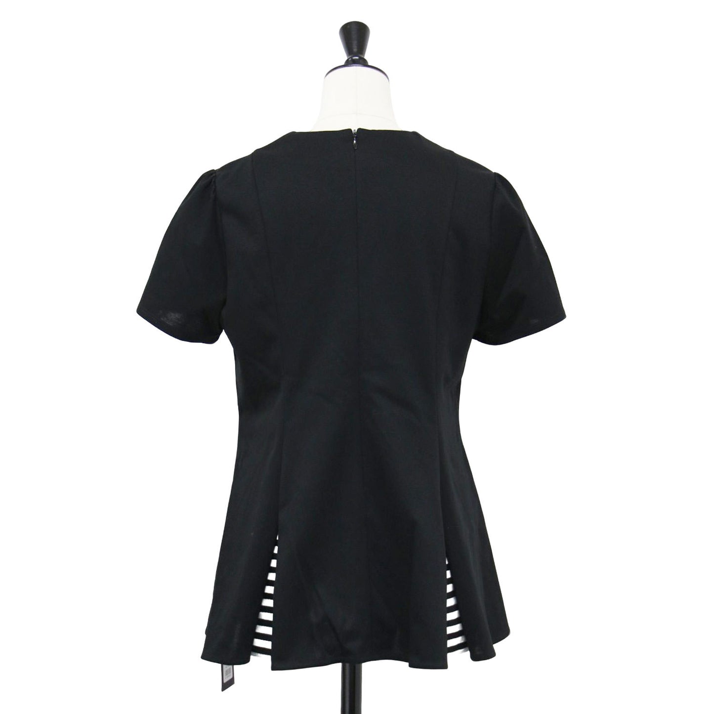 25秋冬 ボーダー フレア Tシャツ / BORDER FLARE TEE カットソー 半袖 クルーネック タック コットン