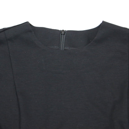 25秋冬 ボーダー フレア Tシャツ / BORDER FLARE TEE カットソー 半袖 クルーネック タック コットン