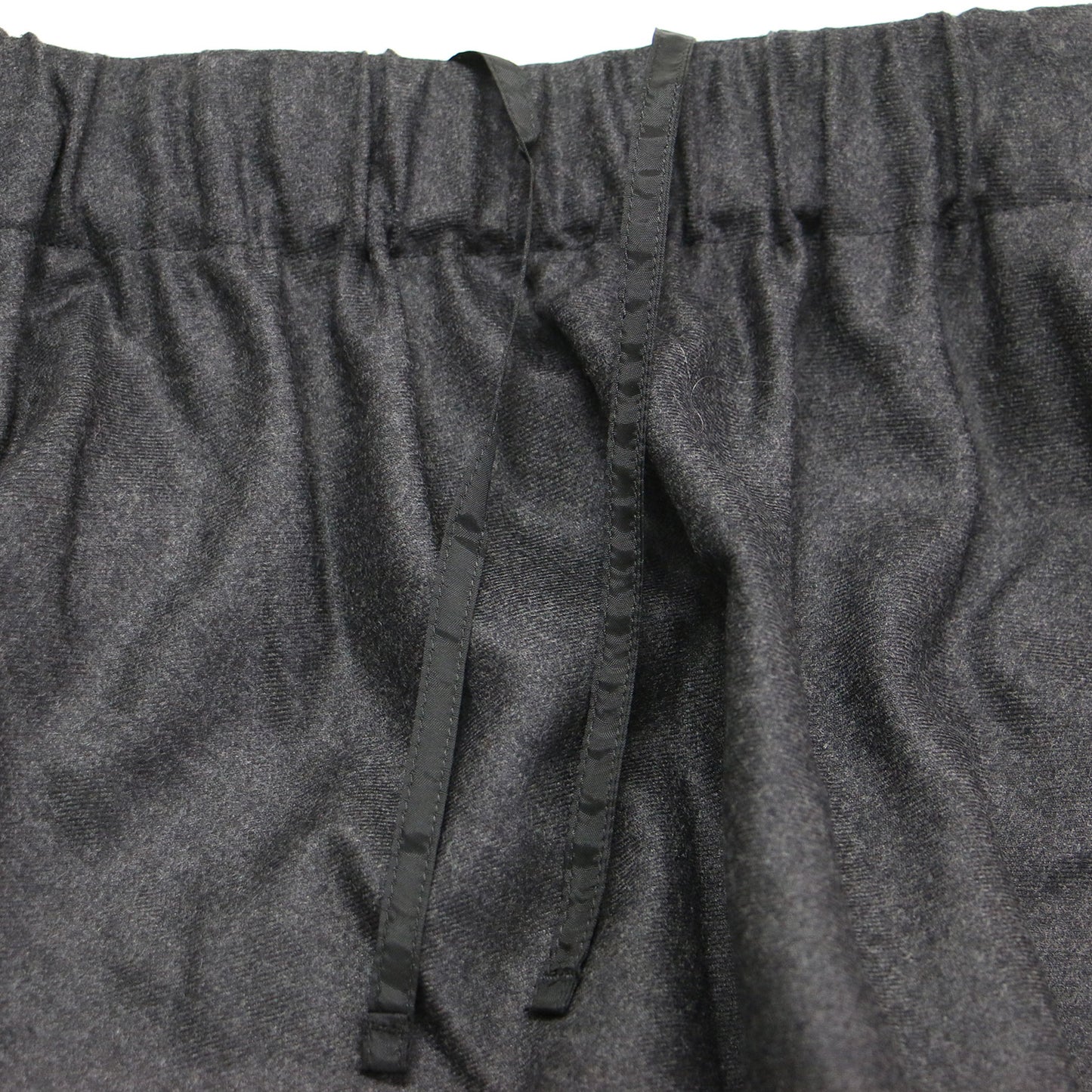 24秋冬 フラノ ストレッチ ギャザー マキシ スカート / フレア ウエストゴム ウール