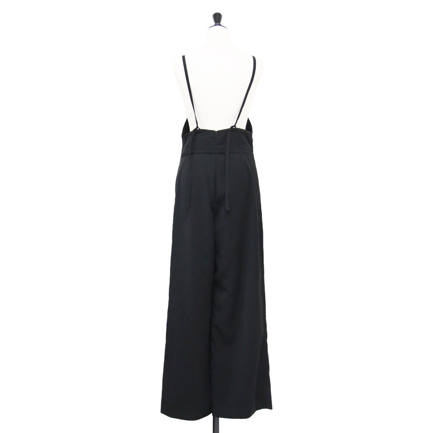 25秋冬 スパンギャバ オールインワン / サロペット パンツ ワイド タック