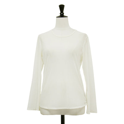 24秋冬 メッシュ 長袖 Tシャツ / EASY LS SHIRT カットソー プルオーバー クルーネック シアー チュール