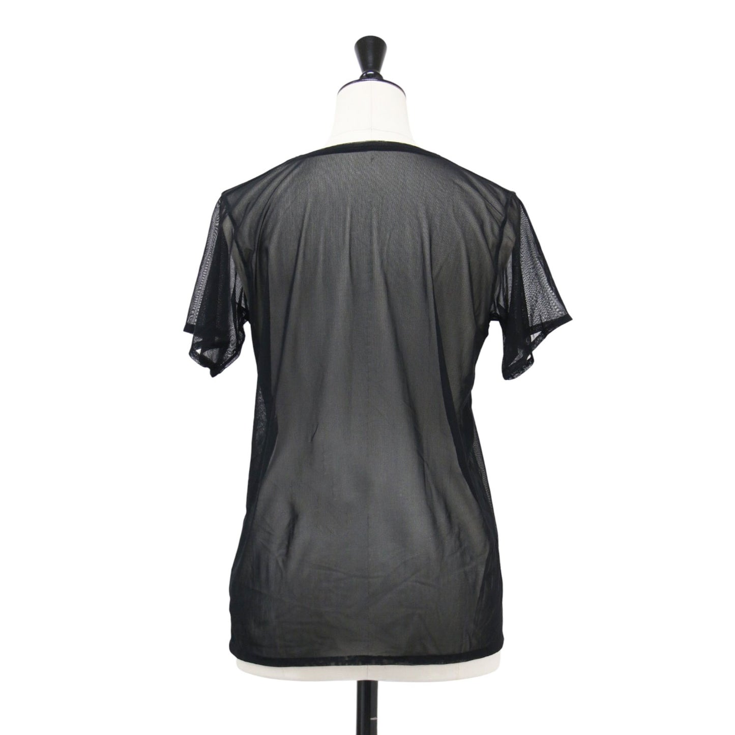 24春夏 シアー ネット 半袖 Tシャツ / カットソー プルオーバー ハーフスリーブ クルーネック メッシュ