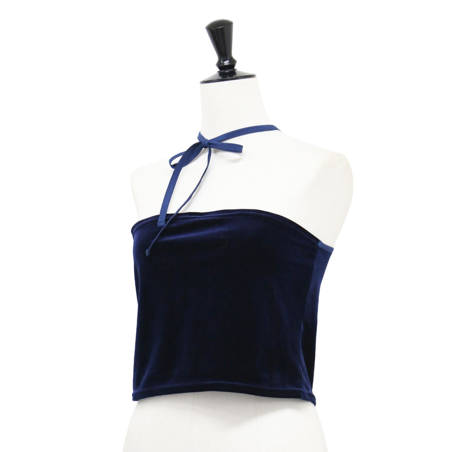 24春夏 ベロア チューブトップ / TOP DAISY カットソー ショート丈 リボン