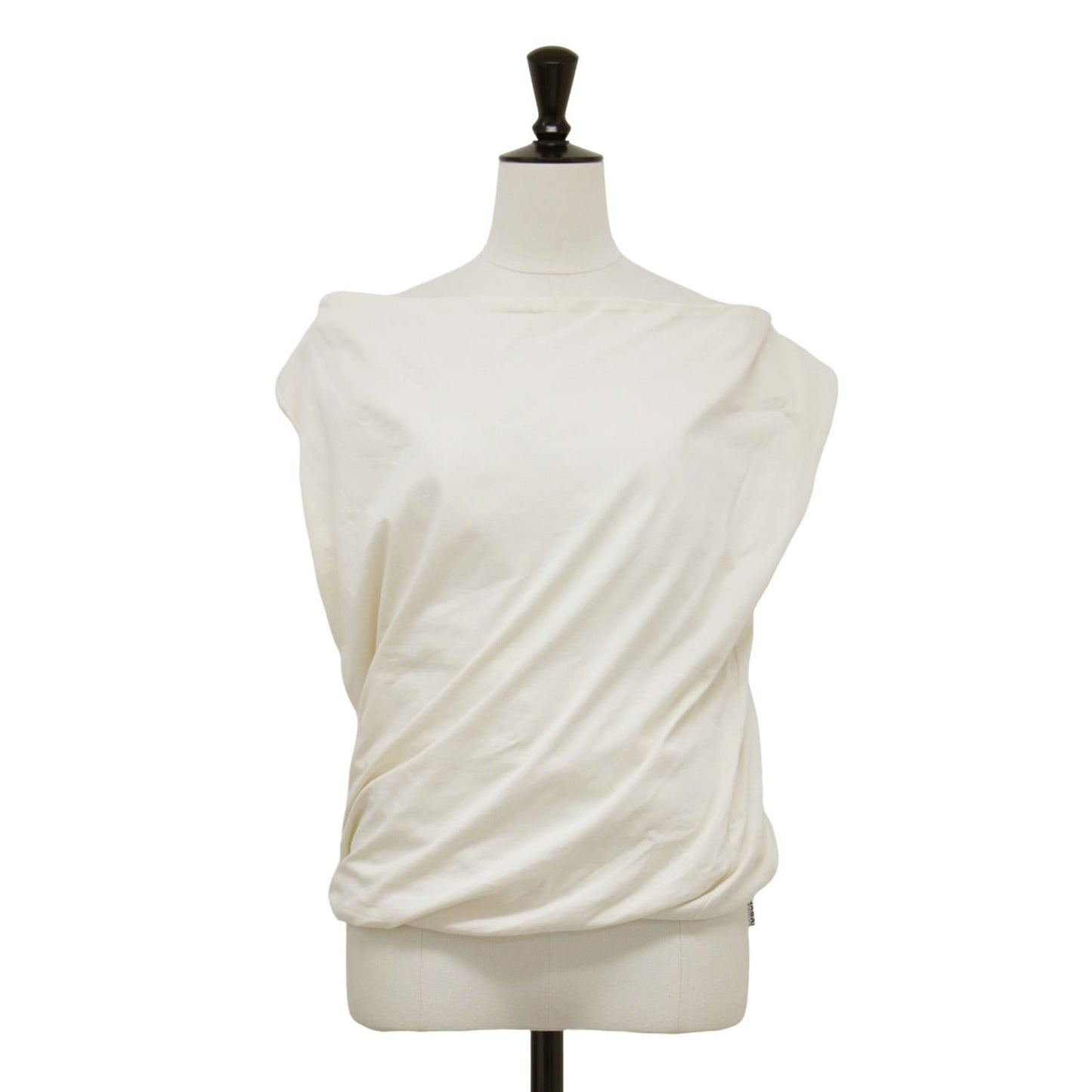 25春夏 ボートネック ドレープ カットソー / Turn Tシャツ タンクトップ ノースリーブ コットン