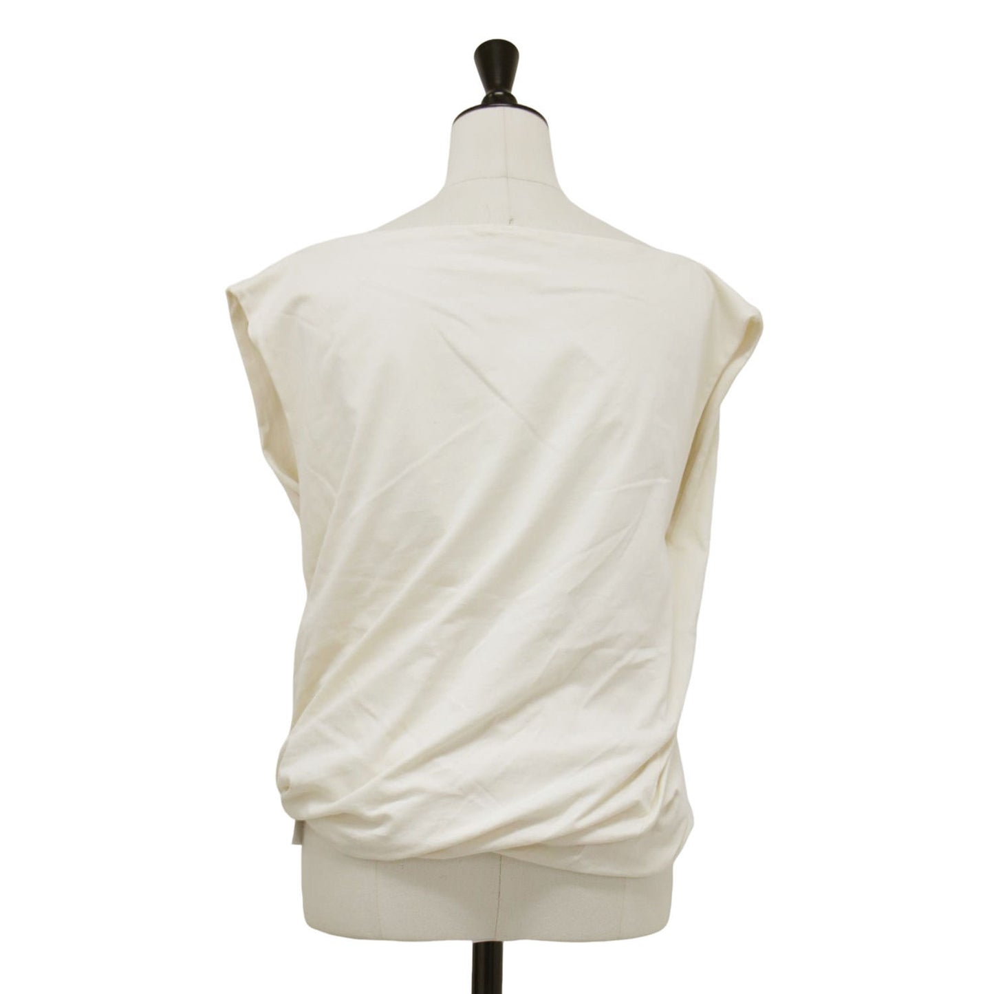 25春夏 ボートネック ドレープ カットソー / Turn Tシャツ タンクトップ ノースリーブ コットン