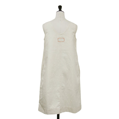 R.H.Vintage 25春夏 ダブルステッチ デニム ミニ ドレス / ワンピース チュニック Vネック ノースリーブ コットン