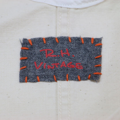 R.H.Vintage 25春夏 ダブルステッチ デニム ミニ ドレス / ワンピース チュニック Vネック ノースリーブ コットン