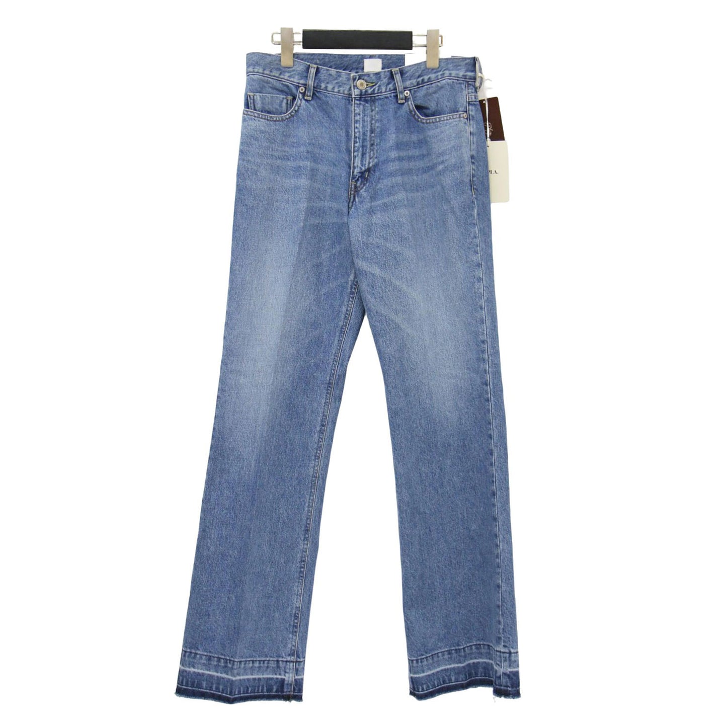 × Plage 別注 25春夏 セミフレア デニムパンツ / カットオフ ミッドライズ コットン