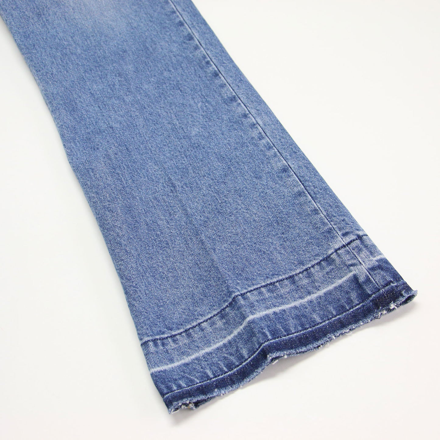 × Plage 別注 25春夏 セミフレア デニムパンツ / カットオフ ミッドライズ コットン