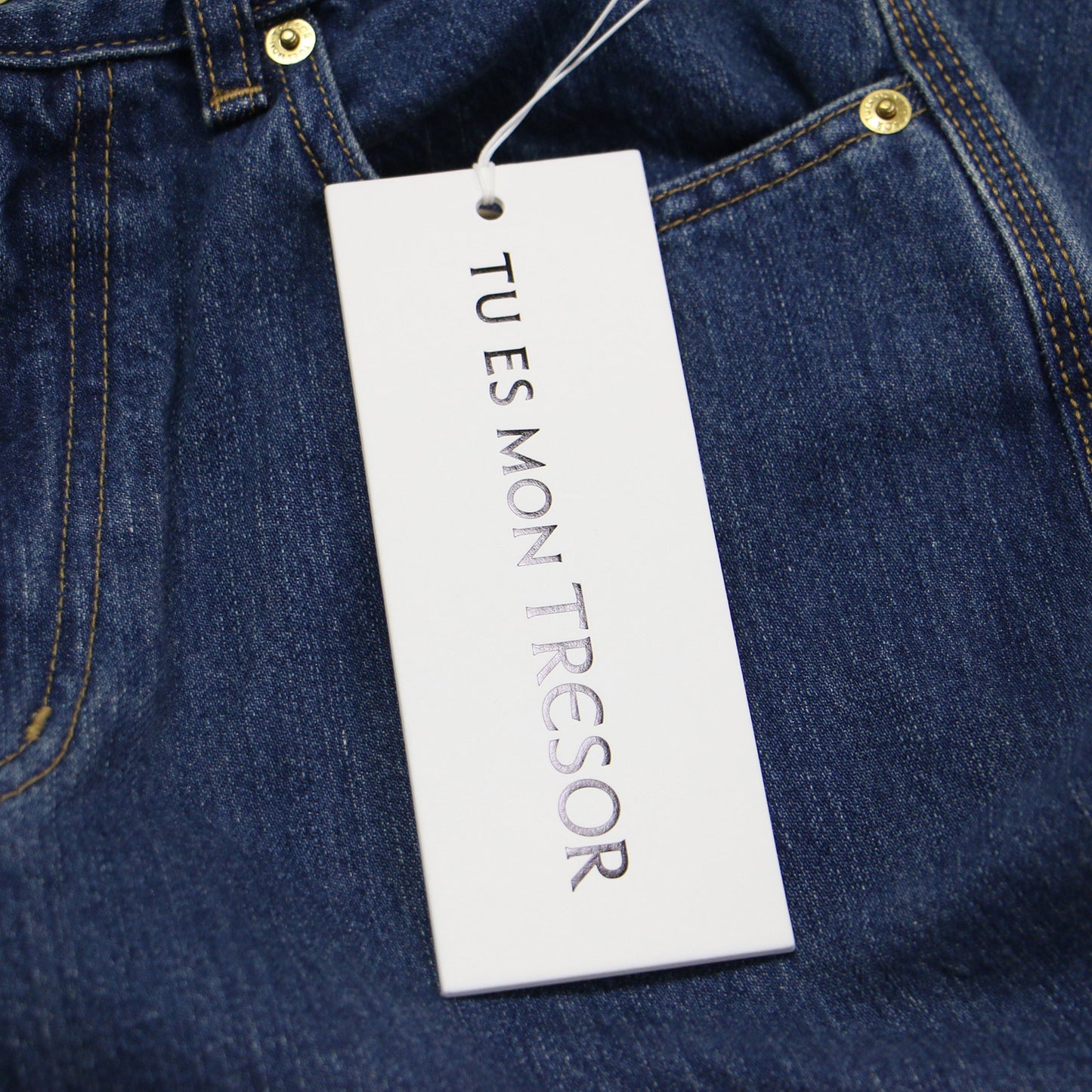 ハイライズ ストレート デニム パンツ / The Jet Jean Solid 1wash ジーンズ ワンウォッシュ コットン