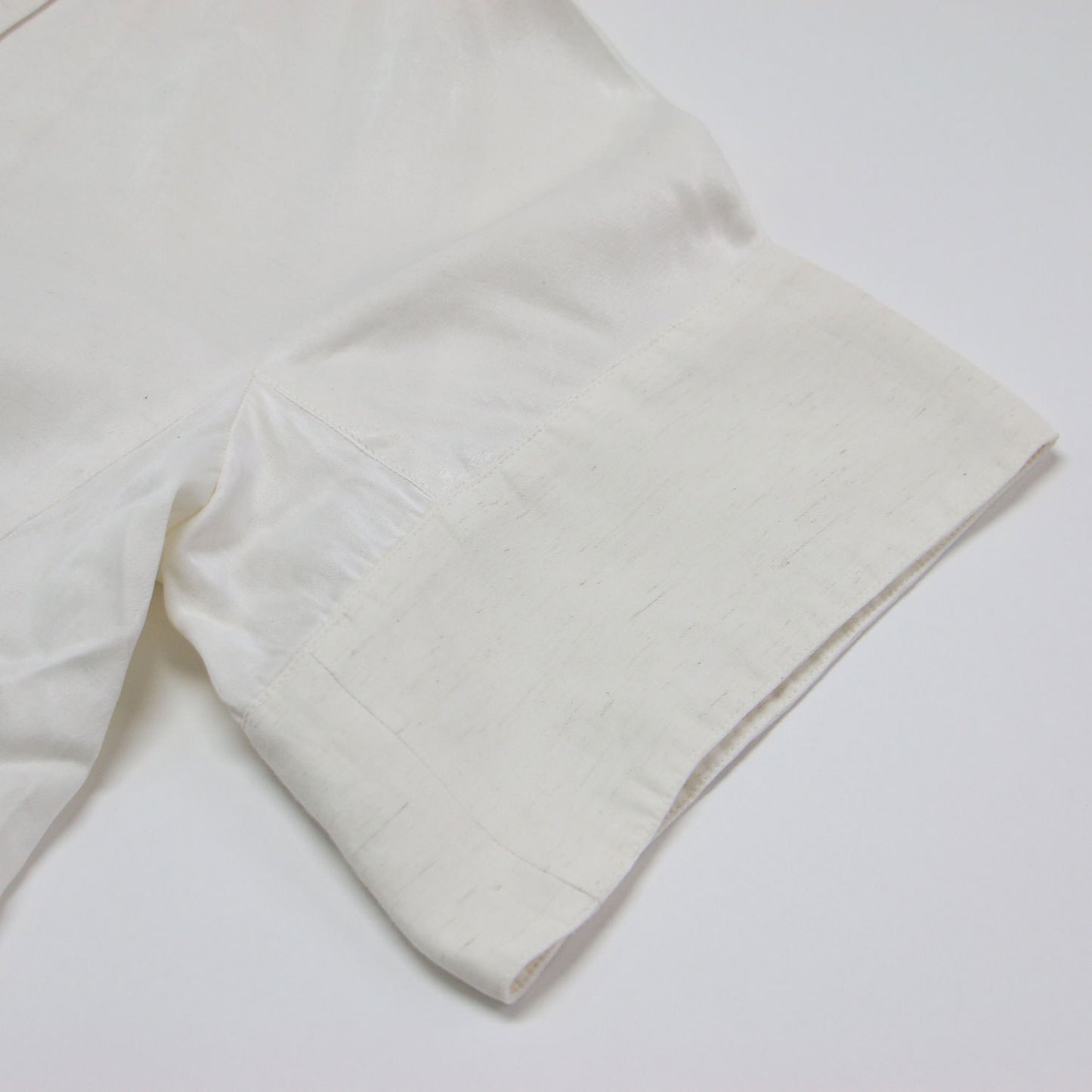 25春夏 ソフトサテン ハーフスリーブ ジャケット / テーラードジャケット ショート丈 半袖 コットン リネン