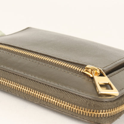 ノット コンパクト ジップアラウンド ウォレット / 二つ折り 財布 カーフレザー