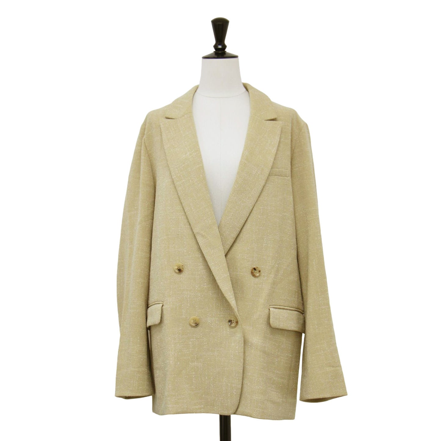 20春夏 RIAM ミニツイード ジャケット / テーラード ダブルブレスト 長袖