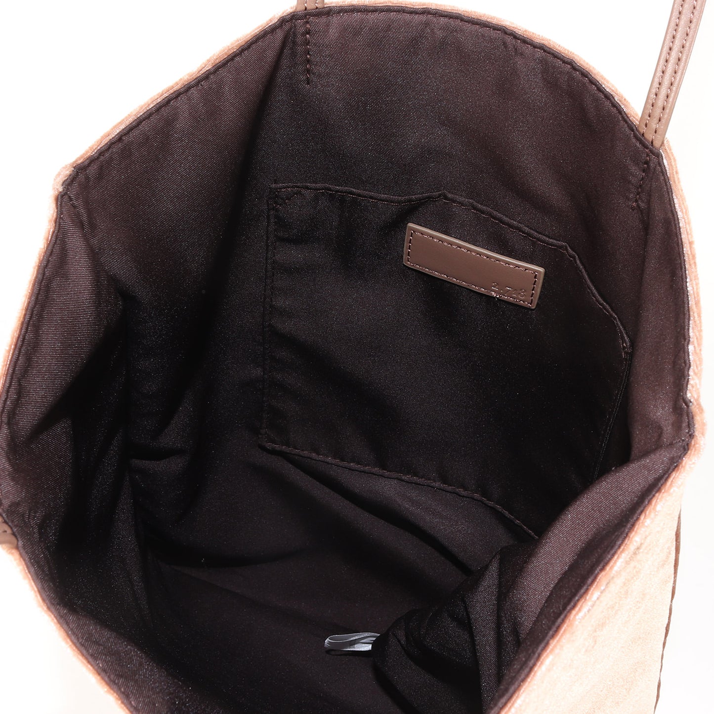 23秋冬 2.718 ファブリック トートバッグ / ショルダーバッグ 肩掛け 縦長 ベロア