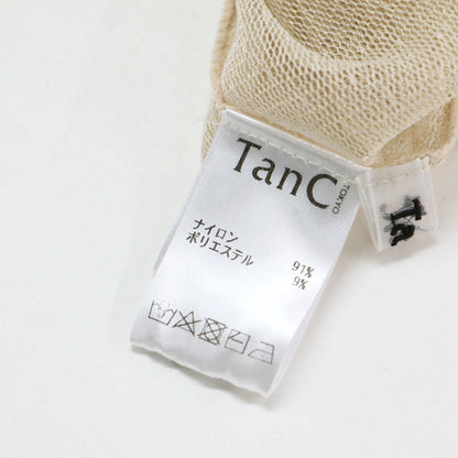 24春夏 スパークリングチュール タンクトップ / SPARKLING TULLE SKINTOP カットソー ノースリーブ クルーネック ラメ糸 シアー ドット柄