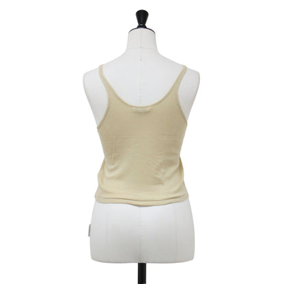 23春夏 ギザコットン スーパーハイゲージ シアー リブ キャミソール / GIZA SUPER HIGH GAUGE SHEER RIB CAMISOLE カットソー