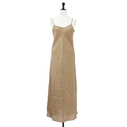 23春夏 リネン キャミソール ワンピース / DYDINE DRESS ロング セミフレア