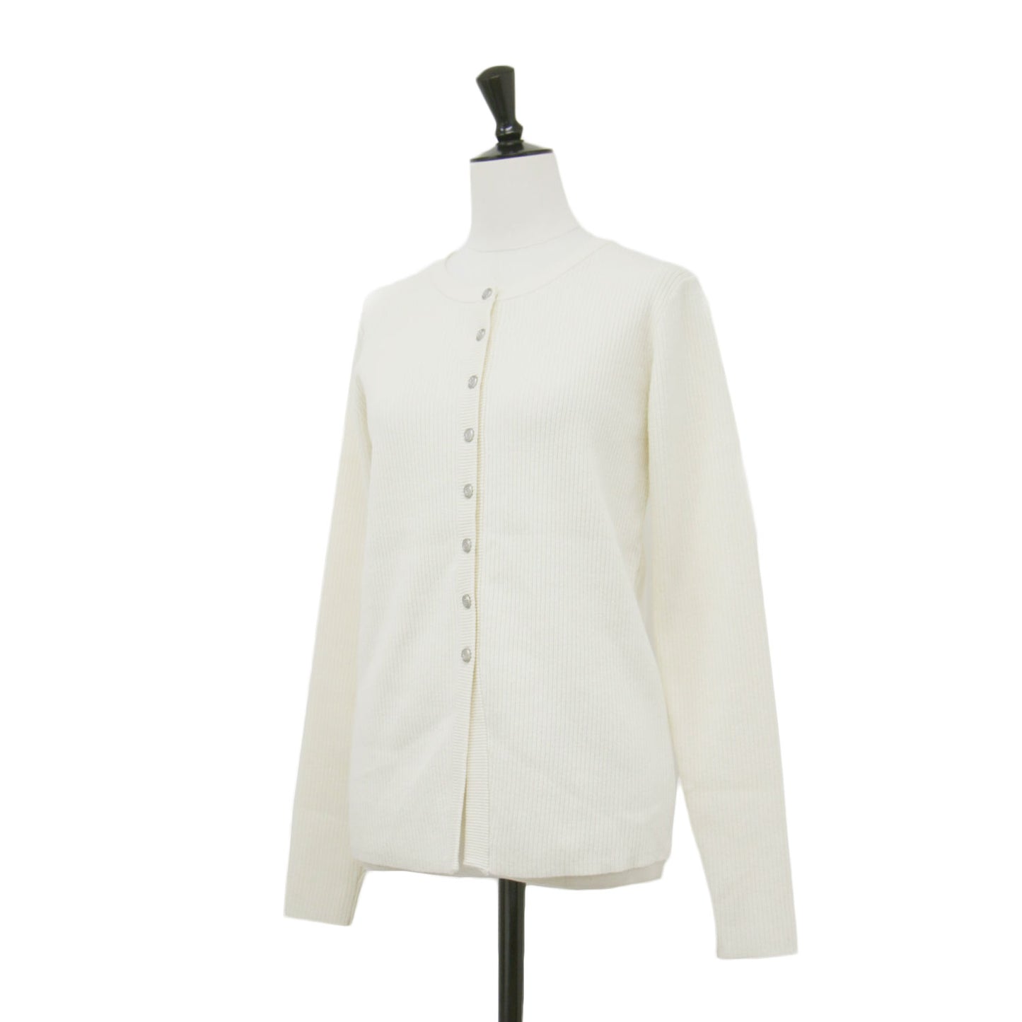 Sn.WEEKEND リブ カーディガン / ニット 長袖 クルーネック