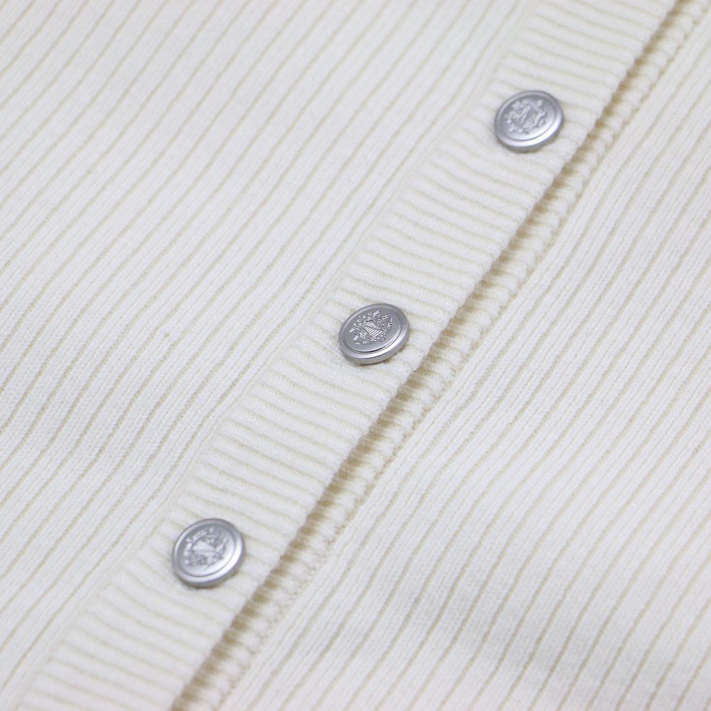 Sn.WEEKEND リブ カーディガン / ニット 長袖 クルーネック