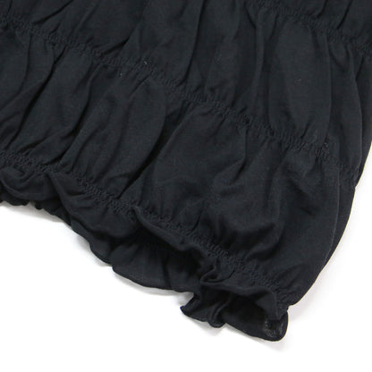 25春夏 ツイスト ジャージー シャーリング Tシャツ / Twist jersey shirring Tshirt カットソー 半袖 クルーネック コットン