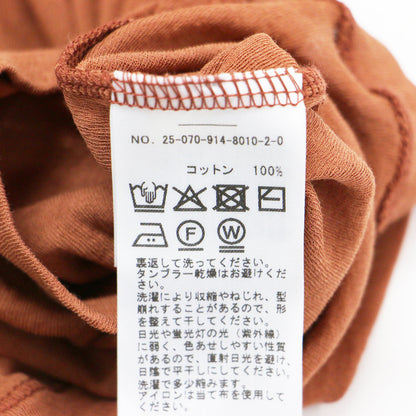 LA BOUCLE 25春夏 水撚りガスフライス ノースリーブ / タンクトップ カットソー ノースリーブ クルーネック コットン