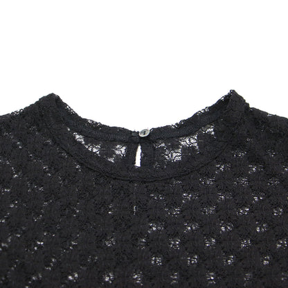 25春夏 Petiteフラワー レース タンクトップ / カットソー ノースリーブ クルーネック 小花柄