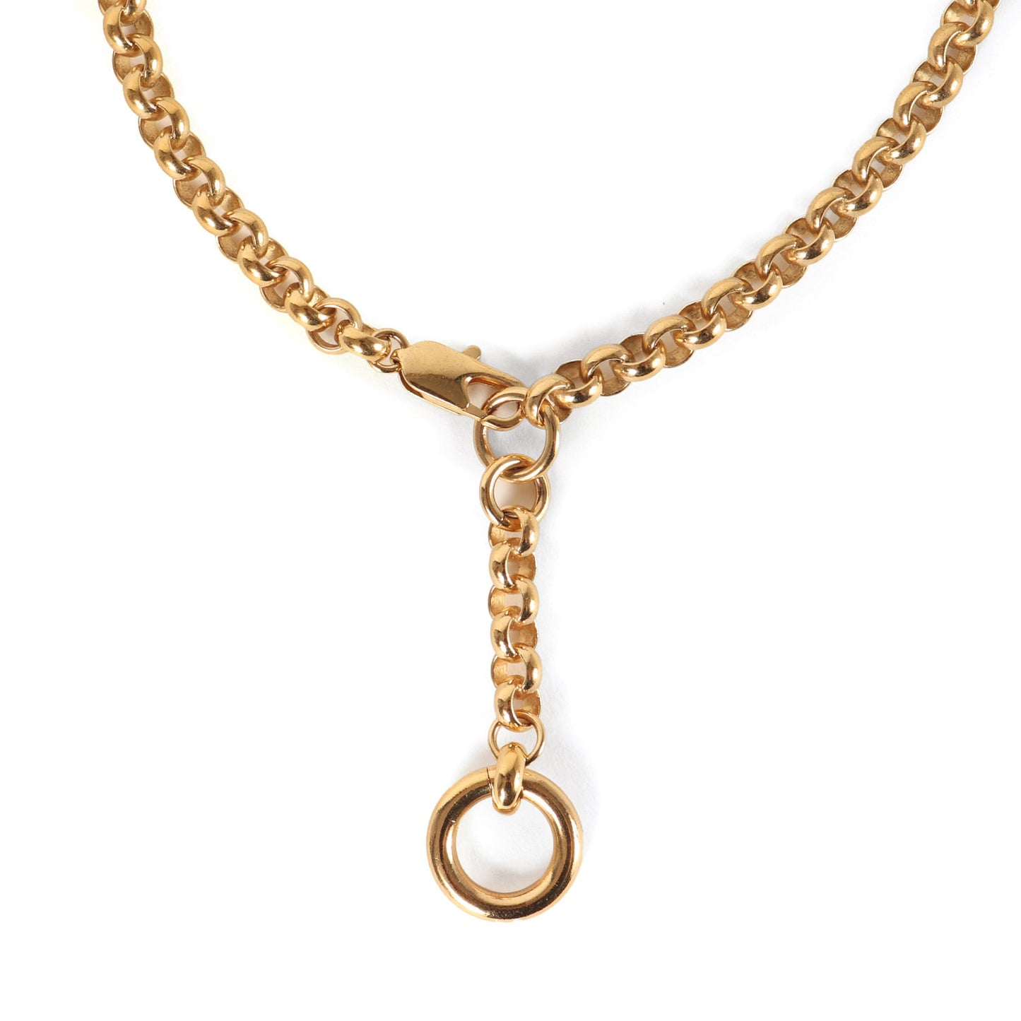 リング チャーム チェーン ネックレス / RINA NECKLACE K14コーティング