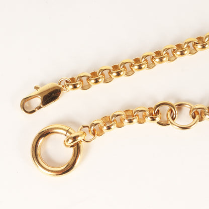 リング チャーム チェーン ネックレス / RINA NECKLACE K14コーティング