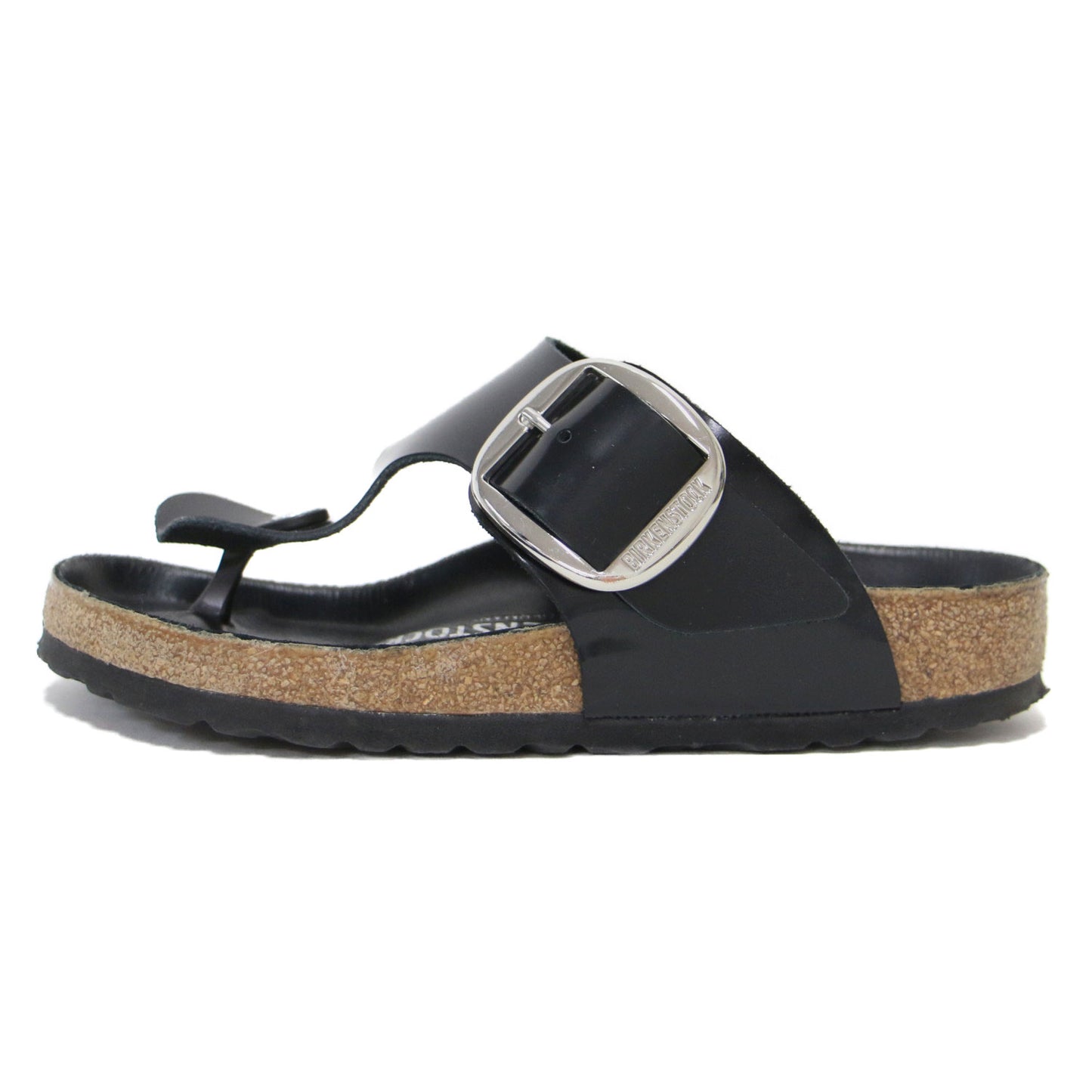 IENA 別注 24春夏 Ramses Big buckle / サンダル トング フラット ビッグバックル ガラスレザー