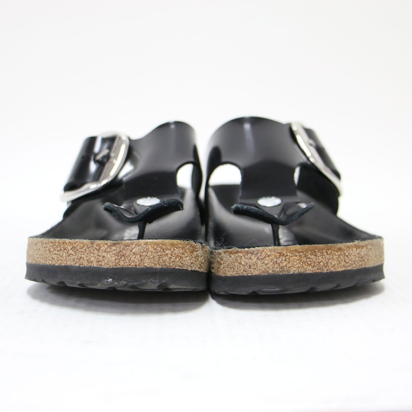 IENA 別注 24春夏 Ramses Big buckle / サンダル トング フラット ビッグバックル ガラスレザー