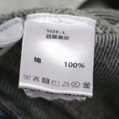 25春夏 裾フリンジ デニム ジャンスカ / ワンピース キャミソール ロング丈 カットオフ コットン