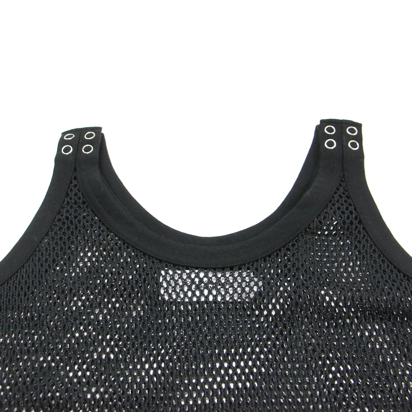 25春夏 コットン ポリエステル メッシュ タンクトップ / COTTON POLYESTER MESH TANK TOP プルオーバー ショート丈