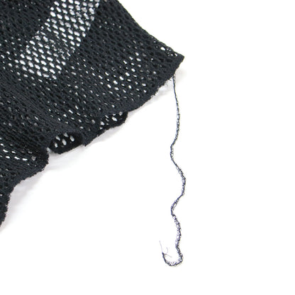 25春夏 コットン ポリエステル メッシュ タンクトップ / COTTON POLYESTER MESH TANK TOP プルオーバー ショート丈