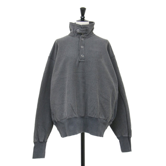 25春夏 ピグメントダイ コットン フリース スタンドネック スウェット / PIGMENT DYE COTTON FLEECE SN 長袖 裏毛