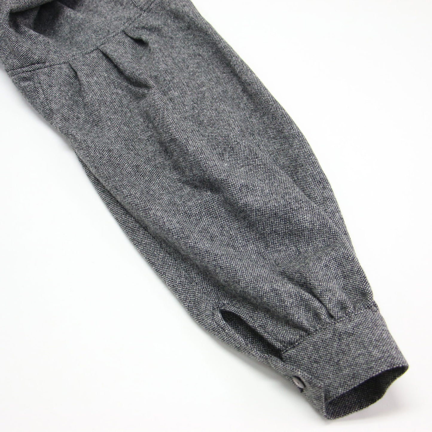 22秋冬 タスカン ツイード ワンピース / TUSCAN DRESS TWEED シャツワンピース ロング 長袖 スタンドカラー ウール シェルボタン