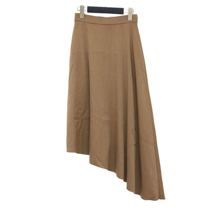 アシンメトリー フレア スカート / ミディ丈 ウエストゴム