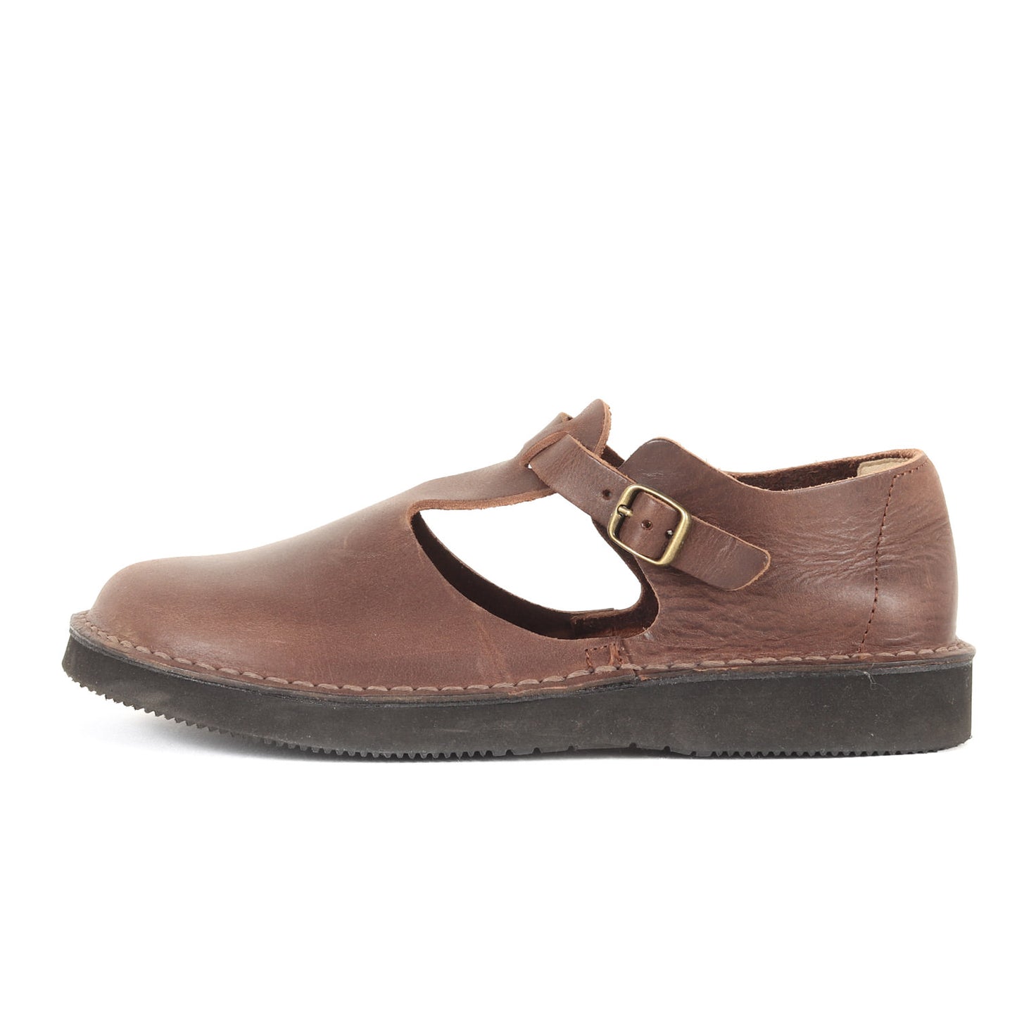 オイルレザー ストラップ シューズ / GUNA 靴 メリージェーン フラット オブリーク