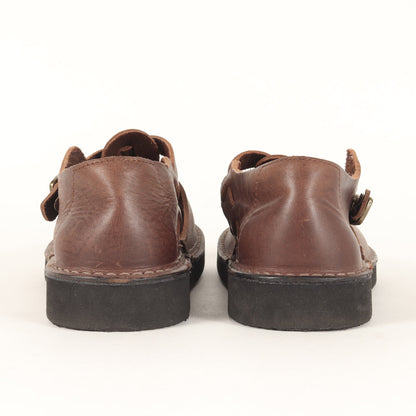 オイルレザー ストラップ シューズ / GUNA 靴 メリージェーン フラット オブリーク