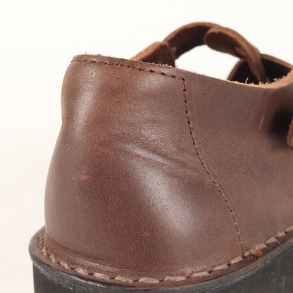 オイルレザー ストラップ シューズ / GUNA 靴 メリージェーン フラット オブリーク