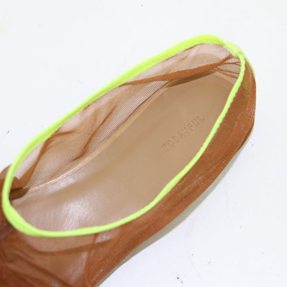 25春夏 シアー ギャザー フラット シューズ / Sheer Gather Flatshoes 靴 パンプス スクエアトゥ チュール