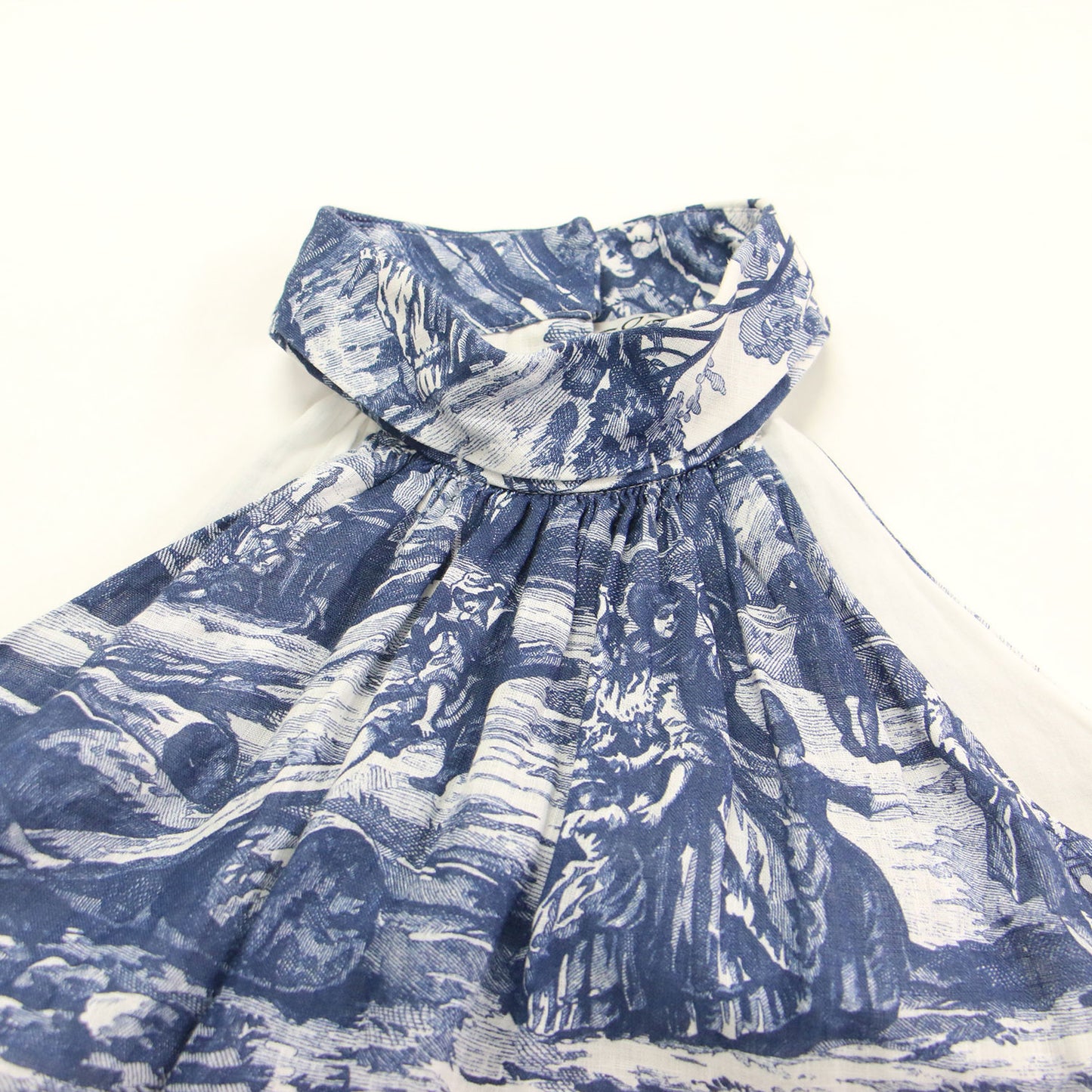 23春夏 プリント ホルターネック マキシ ドレス / PRINTED HALTERNECK MAXI DRESS ワンピース ロング ギャザー 総柄 リネン