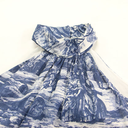 23春夏 プリント ホルターネック マキシ ドレス / PRINTED HALTERNECK MAXI DRESS ワンピース ロング ギャザー 総柄 リネン