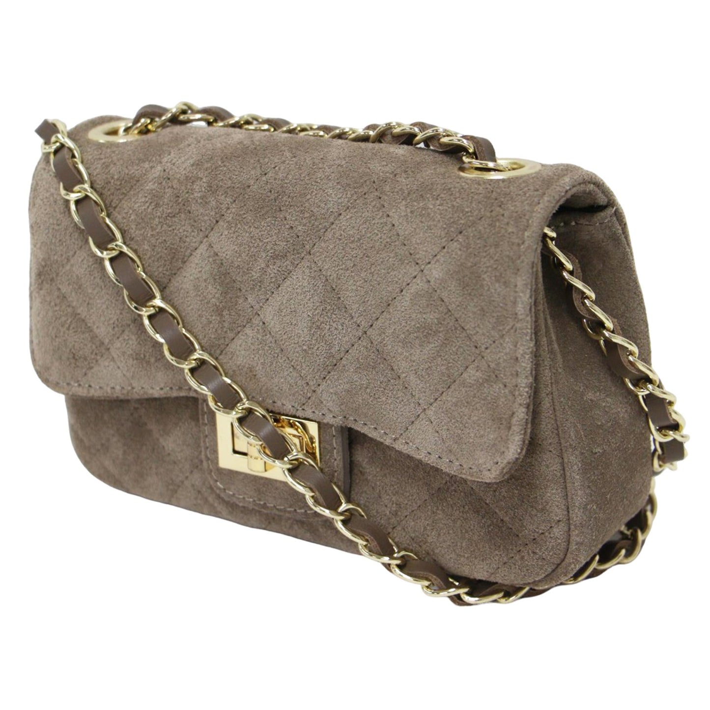 25春夏 スエード チェーン バッグ / CHAIN BAG ショルダーバッグ クロスボディ 肩掛け フラップ 本革