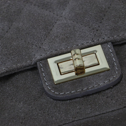 25春夏 スエード チェーン バッグ / CHAIN BAG ショルダーバッグ クロスボディ 肩掛け フラップ 本革