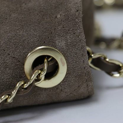 25春夏 スエード チェーン バッグ / CHAIN BAG ショルダーバッグ クロスボディ 肩掛け フラップ 本革