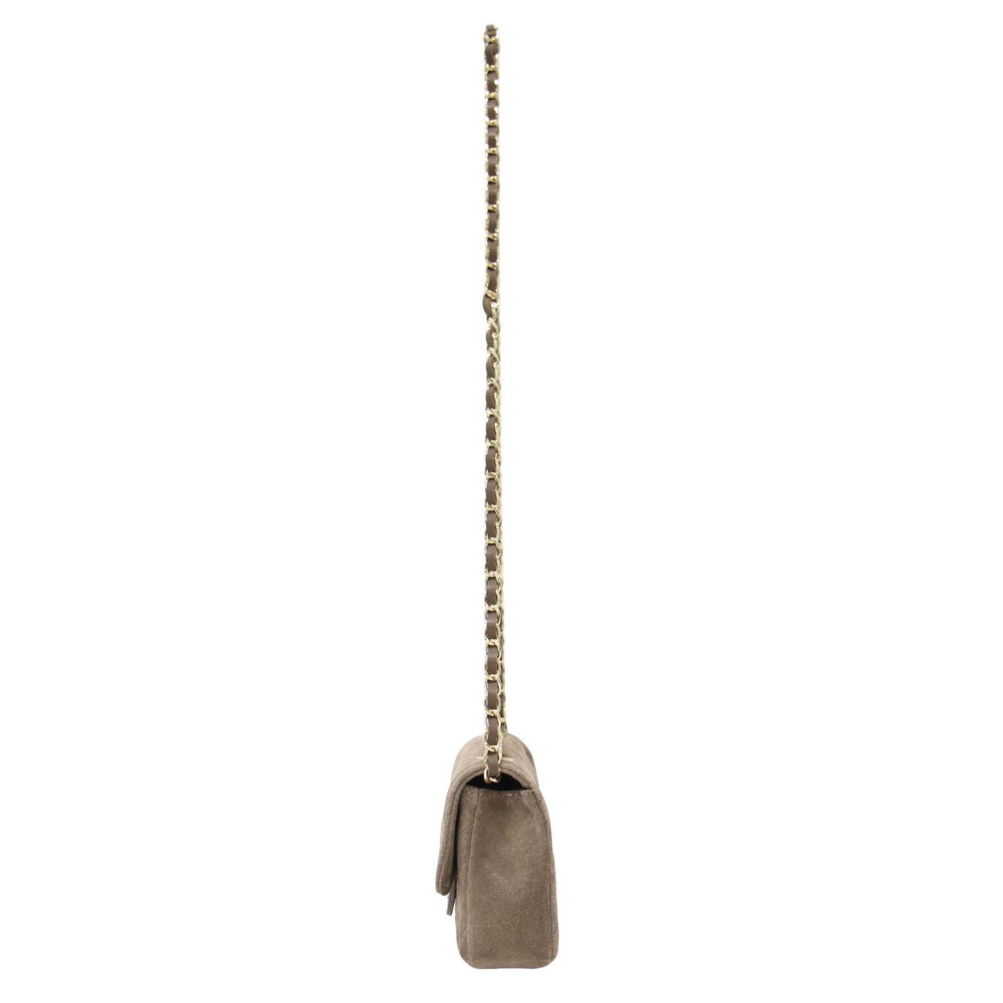 25春夏 スエード チェーン バッグ / CHAIN BAG ショルダーバッグ クロスボディ 肩掛け フラップ 本革