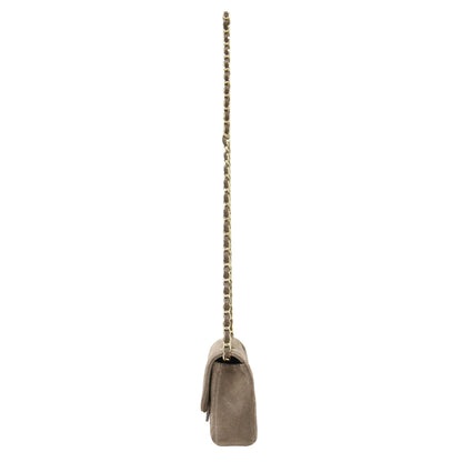 25春夏 スエード チェーン バッグ / CHAIN BAG ショルダーバッグ クロスボディ 肩掛け フラップ 本革