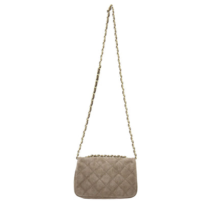 25春夏 スエード チェーン バッグ / CHAIN BAG ショルダーバッグ クロスボディ 肩掛け フラップ 本革