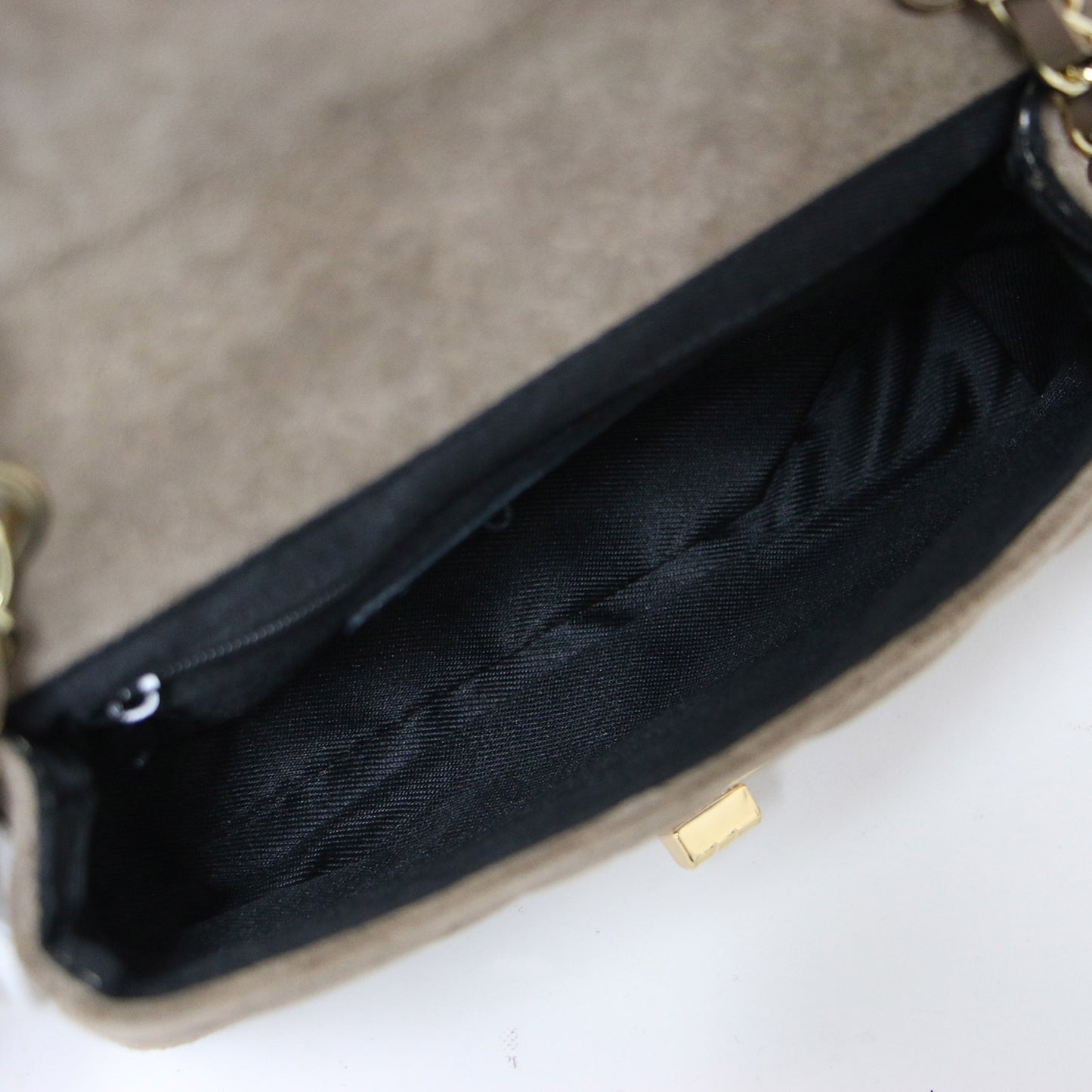 25春夏 スエード チェーン バッグ / CHAIN BAG ショルダーバッグ クロスボディ 肩掛け フラップ 本革