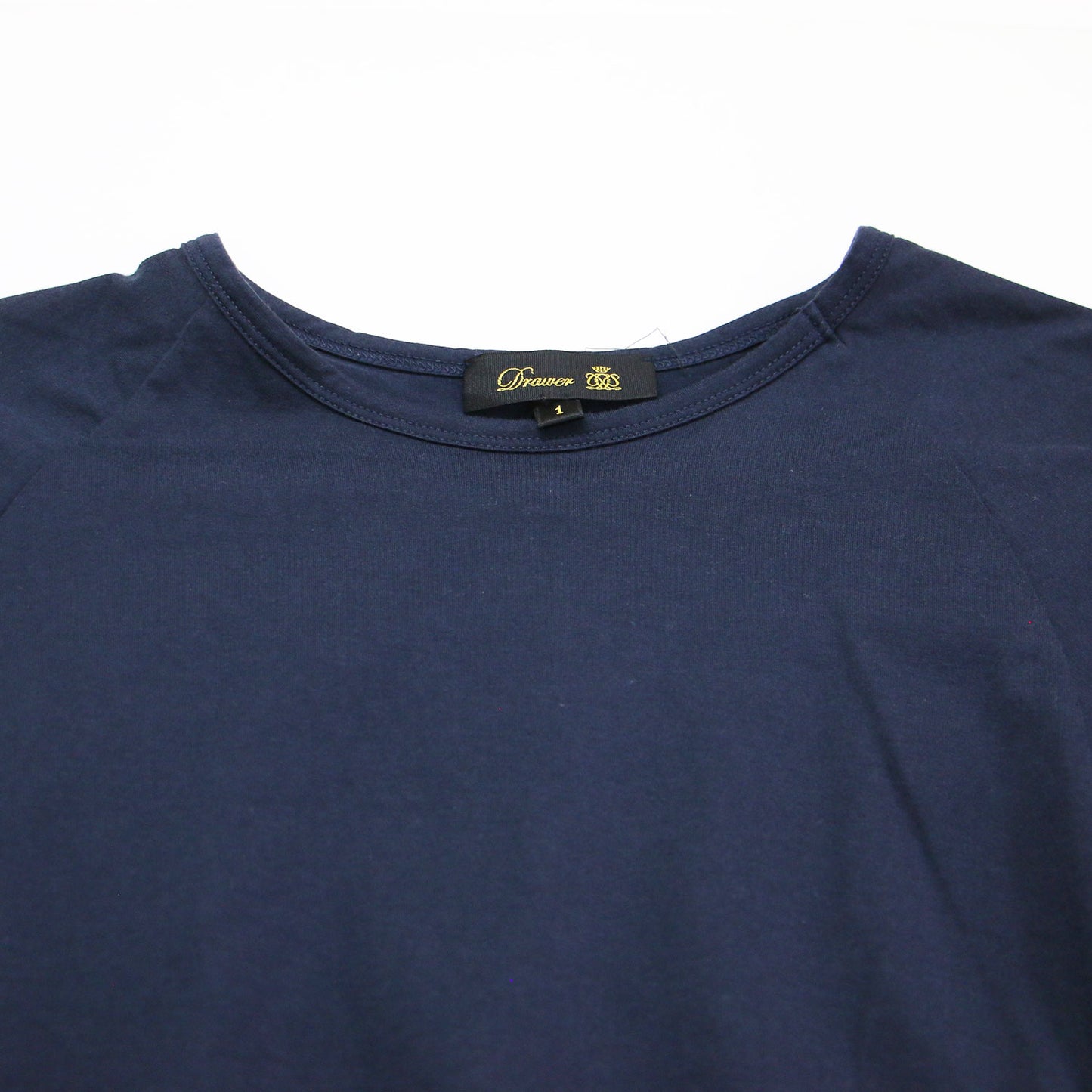 テンジク バックギャザー カットソー / Tシャツ プルオーバー ショート丈 半袖 クルーネック コットン